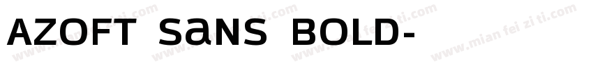 Azoft Sans Bold字体转换